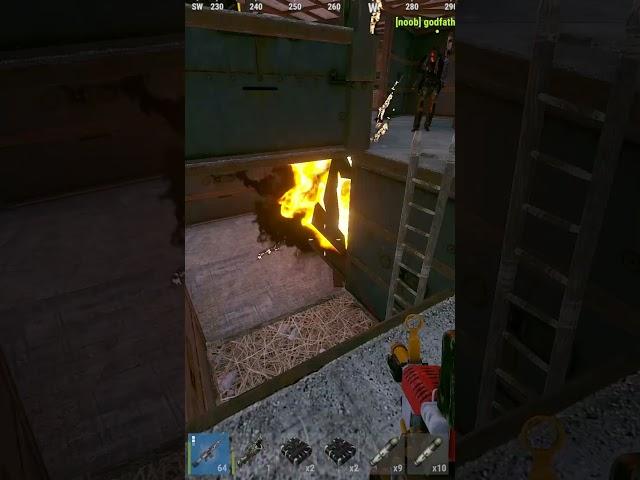 NEVER sleep like this in your SEALED OFF loot room #rust #raid #broken