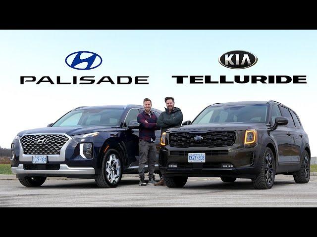 2021 Kia Telluride vs Hyundai Palisade // Battle Of The Affordable Luxury SUVs