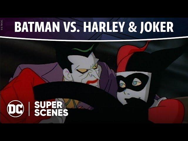 Batman: The Animated Series - Batman vs. Harley & Joker | Super Scenes | DC