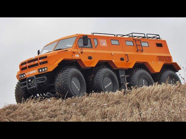 All-terrain RUSAK: four motors on eight wheels