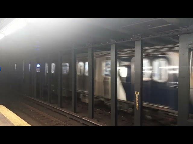 MTA NYC Subway: IND Fulton St Line: Inwood Bound Kawasaki R211A (A) Exp. Train skips Rockaway Av