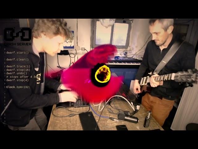 Rocket-fuel Jam (live coding + live guitare)