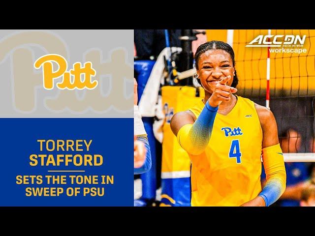 Pitt Sophomore Torrey Stafford Sets The Tone