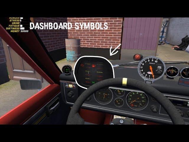 My Summer Car Dashboard Symbols (Mod)