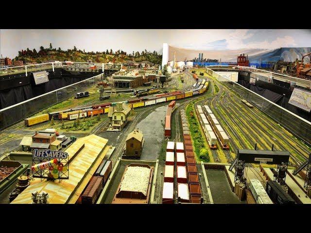 Large Private Model Railroad layout in HO scale 4K UHD