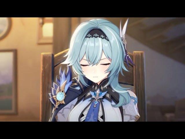 Eula skill, running, flying, low hp, dead, hit taken, and joining party voice (Genshin Impact)