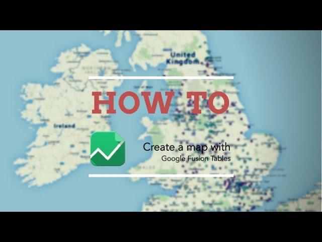 How to map data using Google Fusion Tables