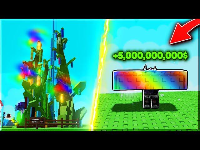 Can I Make A FULL GOLD/RAINBOW BEANSTALK In Grow A Garden?!?