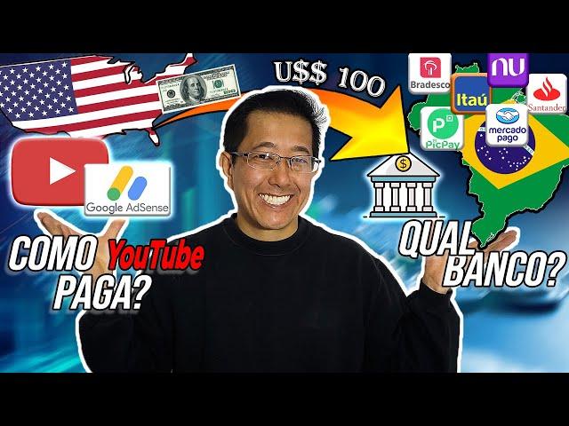 COMO paga & QUAL “melhor” BANCO para usar no YOUTUBE ADSENSE