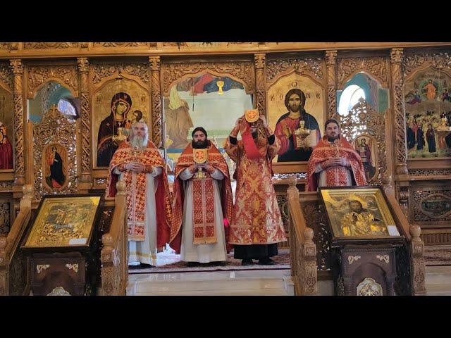 Sf.Liturghie la pomenirea Sf.Mare Mc.Dimitrie, Izvorâtorul de Mir Память Св.Вмч. Дмитрия Солунского