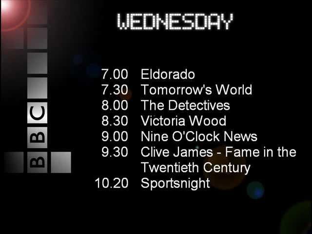 BBC 1 Closedown Mock - February 1993