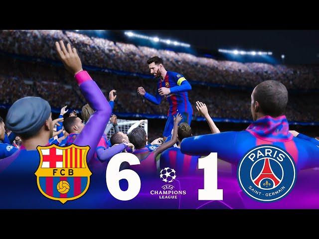 Recreación Barcelona 6-1 PSG - UEFA Champions League 2016/17