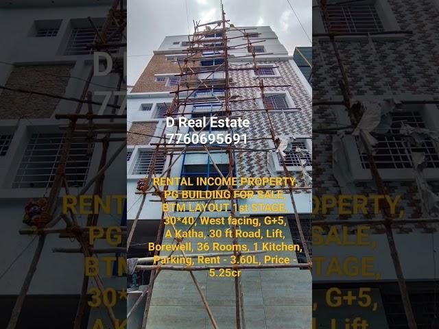 BRAND NEW PG BUILDING FOR SALE IN BTM LAYOUT, 7760695691 #bangalorerealestate #realestate #btmlayout