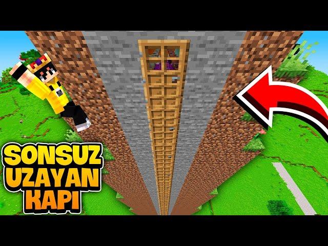 Minecraft'ta SONSUZA UZAYAN KAPI İLE SALAK KARDEŞİMİ TROLLEDİM!!