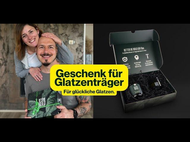 Geschenkidee für Glatzenträger | BETTER BE BOLD für glückliche Glatzen