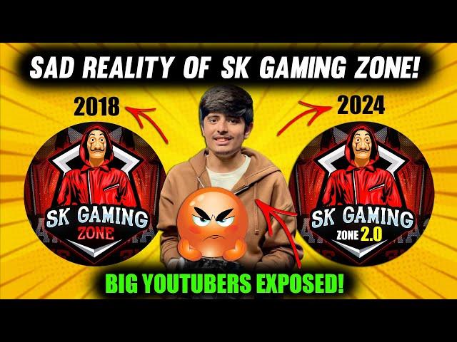 Reality Of SK GAMING ZONE  Big Youtubers Exposed | Garena Free Fire