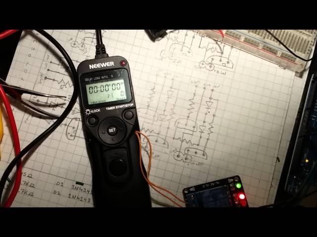 Arduino controlled 7 seg and remote shutter