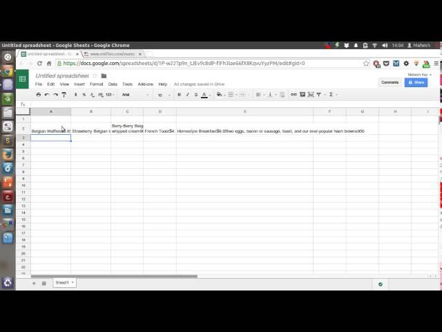 Import an XML File Into Google Sheets