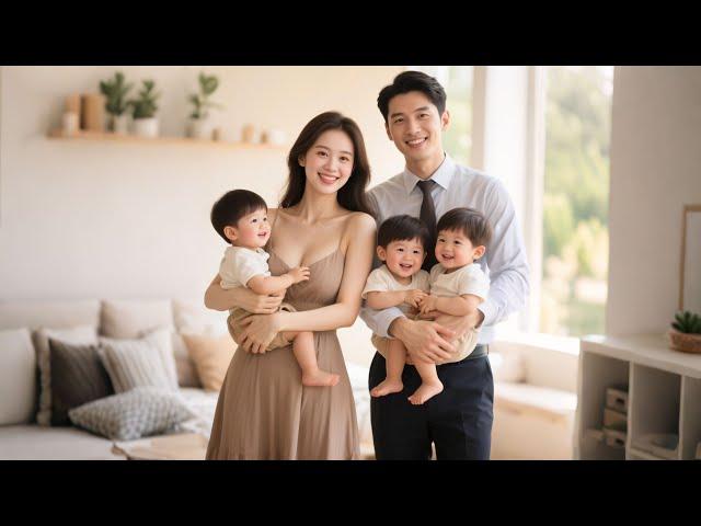 CEO gave birth to three children in one night, and the children came to recognize their father