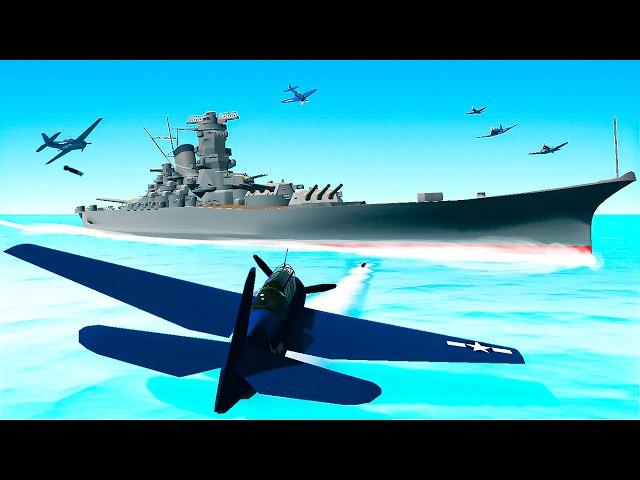 I Fought the BIGGEST BATTLESHIP EVER BUILT in Ravenfield