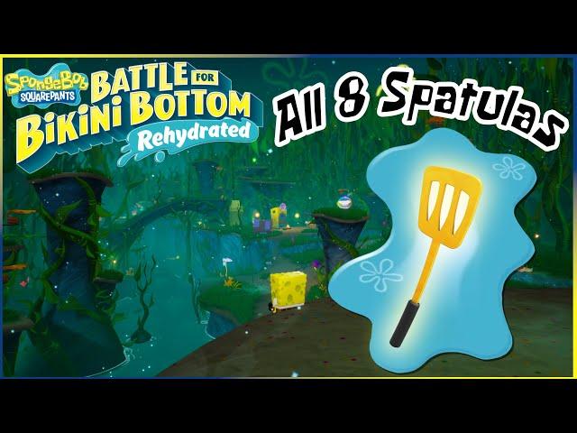 Kelp Forest - All Golden Spatulas | SpongeBob Battle for Bikini Bottom - Rehydrated