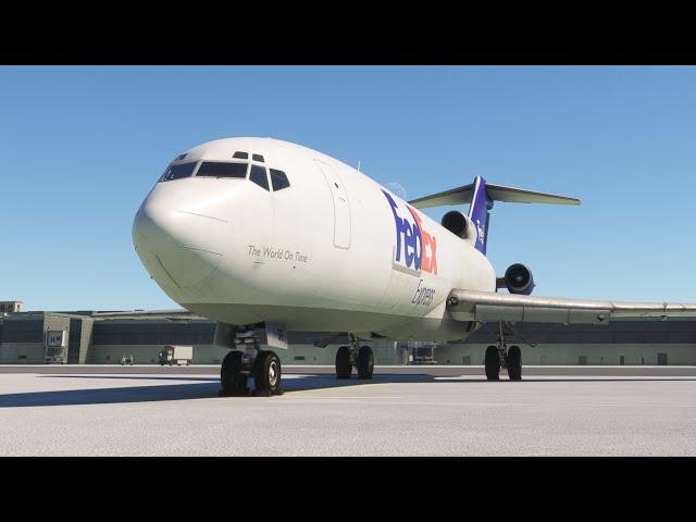 First look at starting the FSS Boeing 727F from cold and dark in Microsoft Flight Simulator