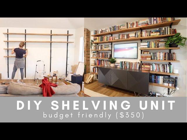 DIY Floating Shelves // Living Room Makeover // Extreme Home Makeover Series