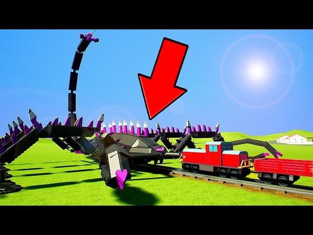 CAN A LEGO ROBOT TO STOP ZASKRIPTOVANY TRAIN!? - RIGS BRICK | LEGO EXPERIMENT IN BRICK RIGS