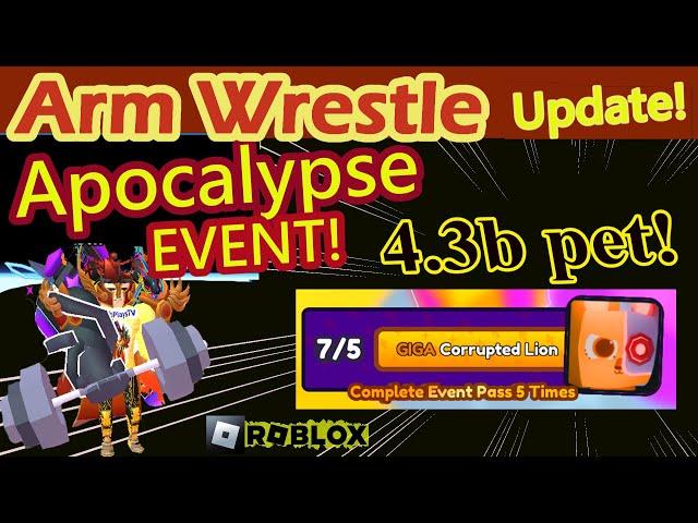 UPDATE: APOCLYPSE Event with free OP 4.3b PET on ARM WRESTLE Simulator