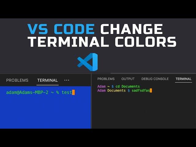 How to Change VS Code Terminal Color