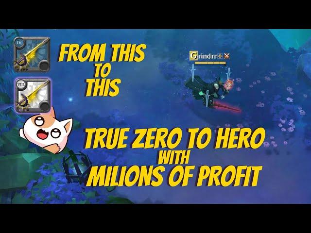 how to play zero to hero with bloodletter | PVP GUIDE | VOICE COMMENTED FIGHTS | ALBION ONLINE PVP