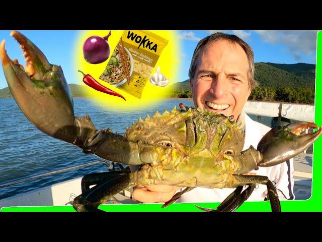 Solo boat camping - Mud crab - Creek fish - Catch and Cook - Day 1- EP.567