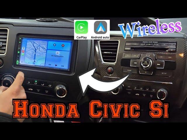 2013 Honda Civic Si How to remove radio Install Wireless Carplay Android Auto