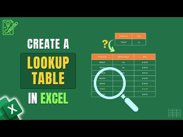 How to Create Lookup Table in Excel