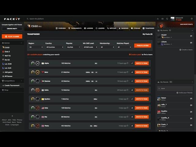 Faceit - халявные 1000 POINT для смены НИКА