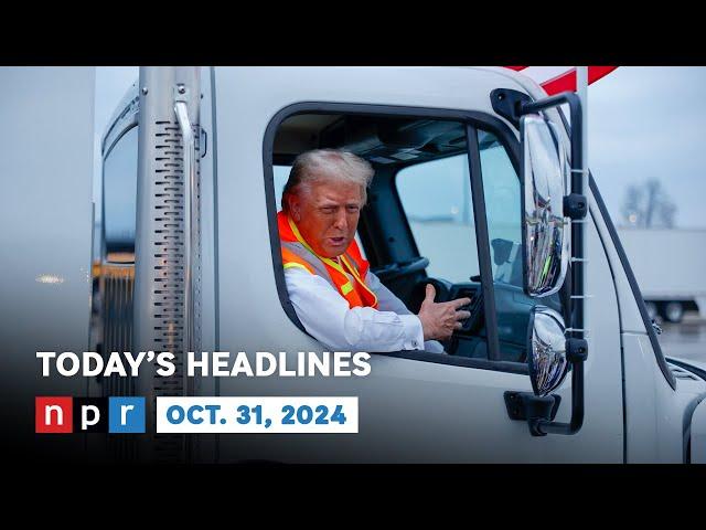 Trump Climbs Into A Garbage Truck In Wisconsin | NPR News Now