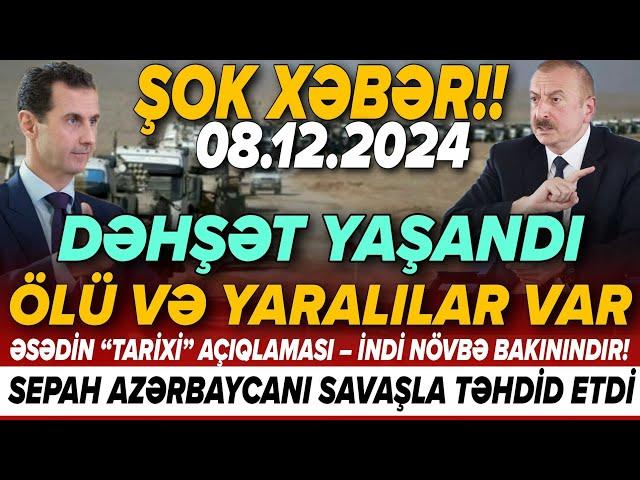 TƏCİLİ! Əsas xəbərlər 08.12.2024 (Xəbər Bələdcisi) xeberler, son xeberler bugun 2024