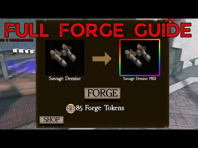 Full Forge Guide (forge tokens, new gears, quests...) [Untitled Attack On titan : Roblox]