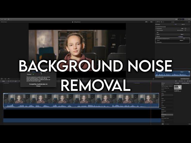 Background Noise Removal (MAC ONLY)- An Inside Look At Filmmaking