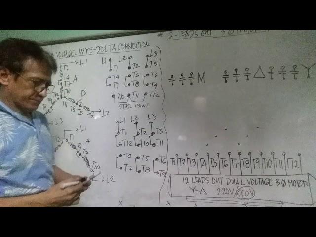 12-LEADS OUT WYE-DELTA HIGH VOLTAGE CONNECTION