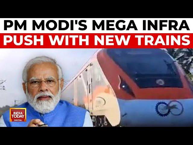 PM Modi Flags Off Six New Vande Bharat Trains, Inaugurates Projects Worth 21,000 Crore