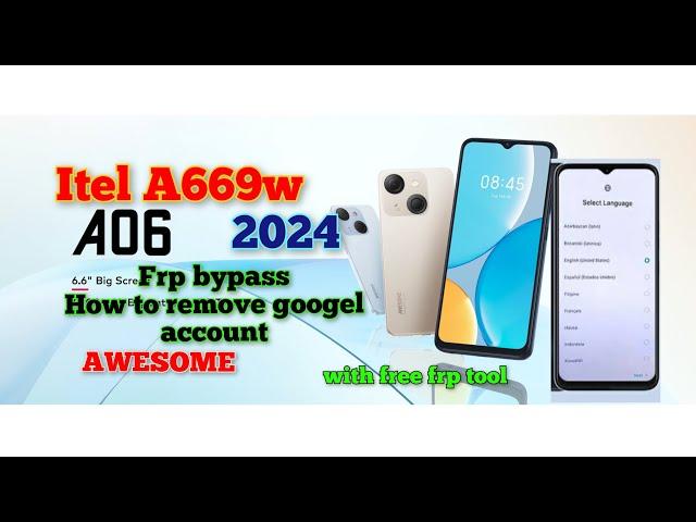 ITEL A669W frp bypass/How to remove googel account from Itel A06/Itel Awesome frp rest solved #tech