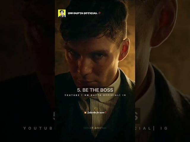 5 Rules Of Thomas Shelby | Inspirational quotes| Motivational quotes#shorts#omguptaofficial