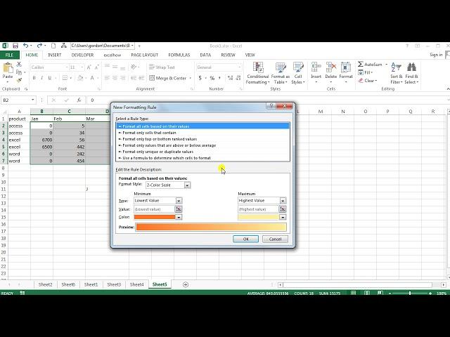 How to Highlight the Highest and Lowest Value in Each Row or Column in Excel