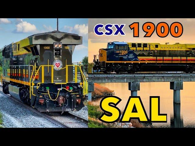 CSX 1900 SAL Heritage leads I044 in Tampa!