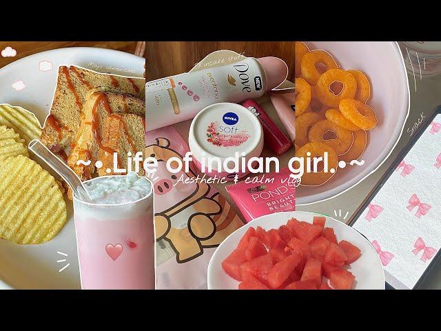 Day in my life | Aesthetic vlog indian | life of introvert girl | productive and chill vlog