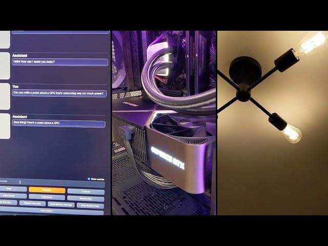 AI model on RTX 4090 produces slight coil whine and causes lights to dim