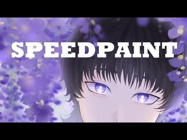 『SPEEDPAINT.』"Looking for you, in the wisteria garden."