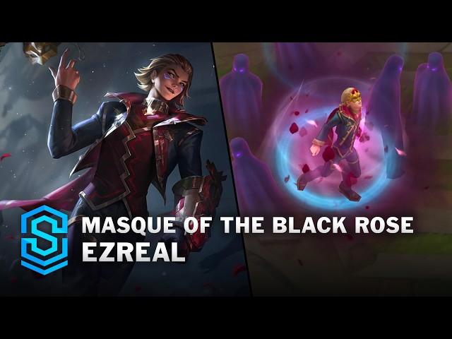 Masque of the Black Rose Ezreal Skin Spotlight - Pre-Release - PBE Preview - League of Legends