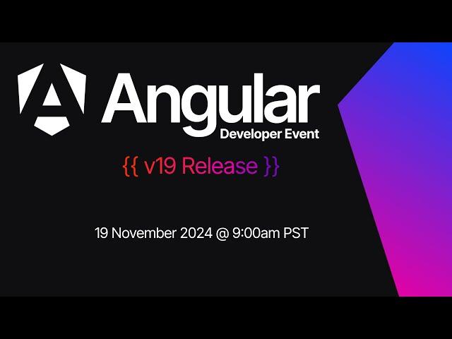 Angular v19 Developer Event